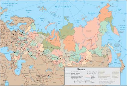 Russia vector map