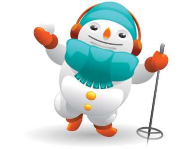 Snowman vector clipart