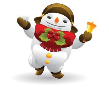 Snowman vector clipart