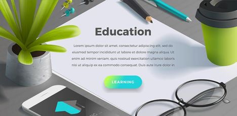 Mockup scenes on education theme.,Mockup scenes on education theme.