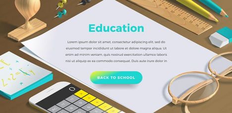 Mockup scenes on education theme.,Mockup scenes on education theme.