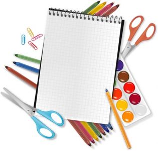 School supplies vectors design