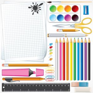 School supplies vectors design