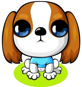 Scottish Terrier puppy cartoon dog vector