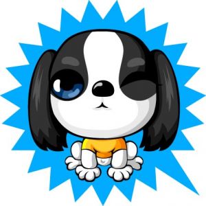 Scottish Terrier puppy cartoon dog vector