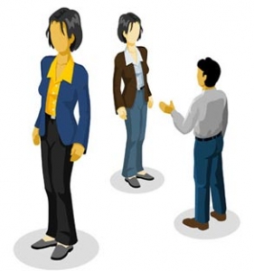 Isometric people vector design