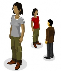 Isometric people vector design