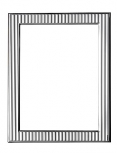 Silver photo frame for Photoshop