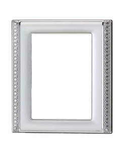 Silver photo frame for Photoshop