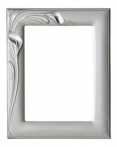 Silver photo frame for Photoshop