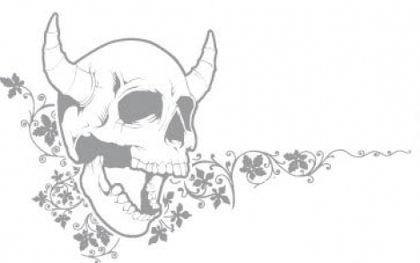 Skull t-shirt vector design