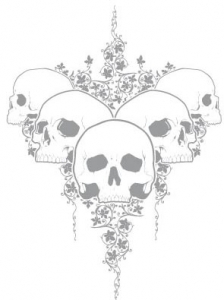 Skull t-shirt vector design