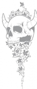 Skull t-shirt vector design