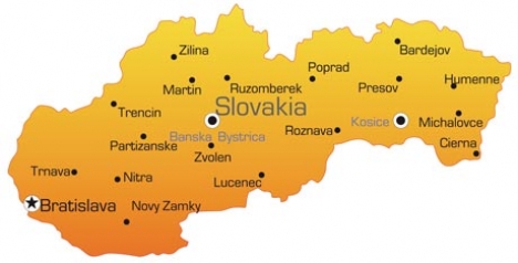 Slovakia vector map