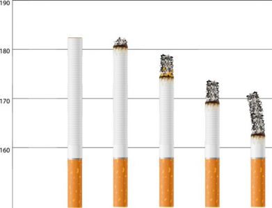 Smoking and no-smoking vector ciggarettes