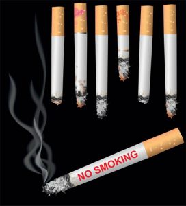 Smoking and no-smoking vector ciggarettes