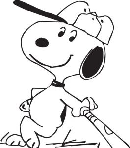 Snoopy dog vector sketches