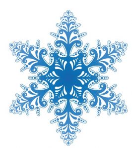 Snowflake pattern shape vector