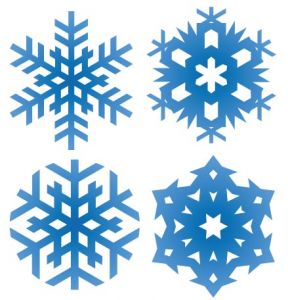Snowflake pattern shape vector