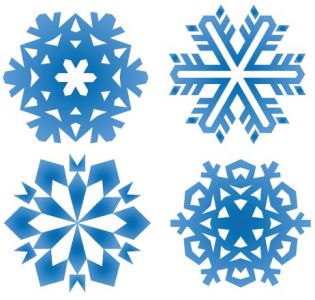 Snowflake pattern shape design