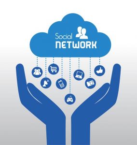 Social media network vector