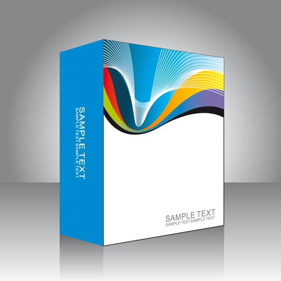 Software box vector templates