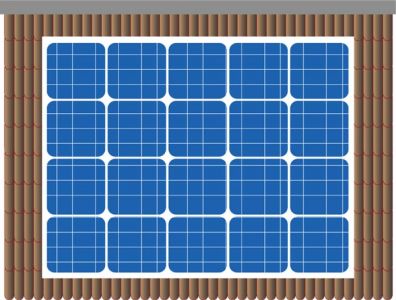 Solar panels vectors design