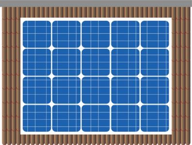 Solar panels vectors design