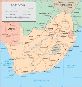 South Africa vector map