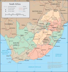 South Africa vector map
