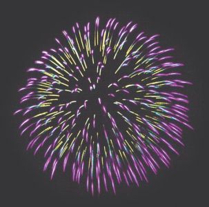 Sparkling fireworks for Illustrator and Photoshop