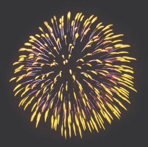 Sparkling fireworks for Illustrator and Photoshop