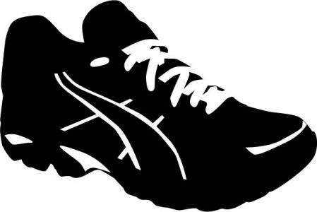 Sport shoes vector shapes