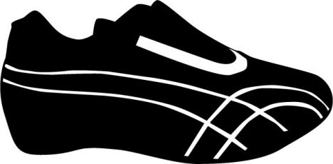 Sport shoes vector shapes