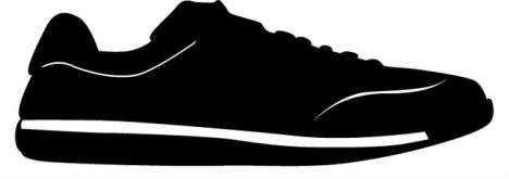 Sport shoes vector shapes