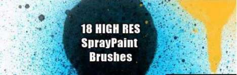 Spray paint photoshop brush