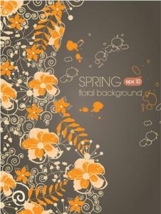 floral vector background illustration