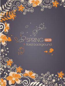 floral vector background illustration