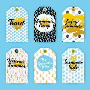 Summer Trendy Hipster Gift Labels