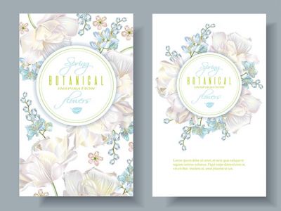 Spring flower banners,Spring flower banners