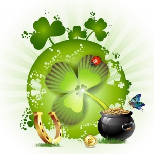 St Patricks day card vector