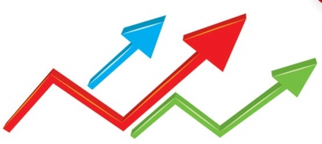 Statistic arrows vector