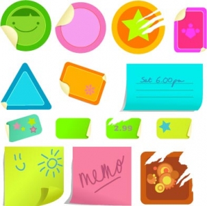 Sticker note layout