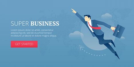 Super business. Web banner