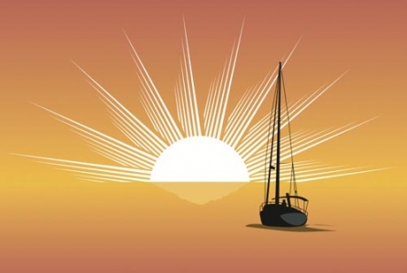 Sunset vector design