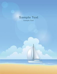 Summer beach background template