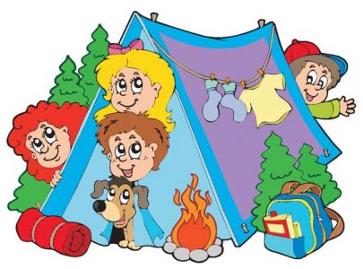 Summer camping vector illustrations