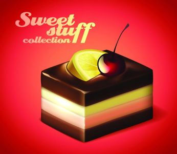 Sweets and snacks vector