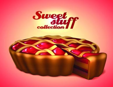 Sweets and snacks vector