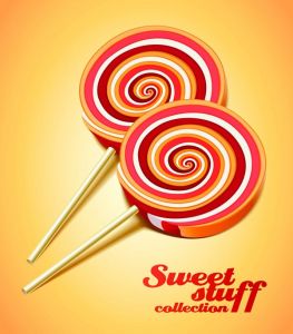 Sweets and snacks vector